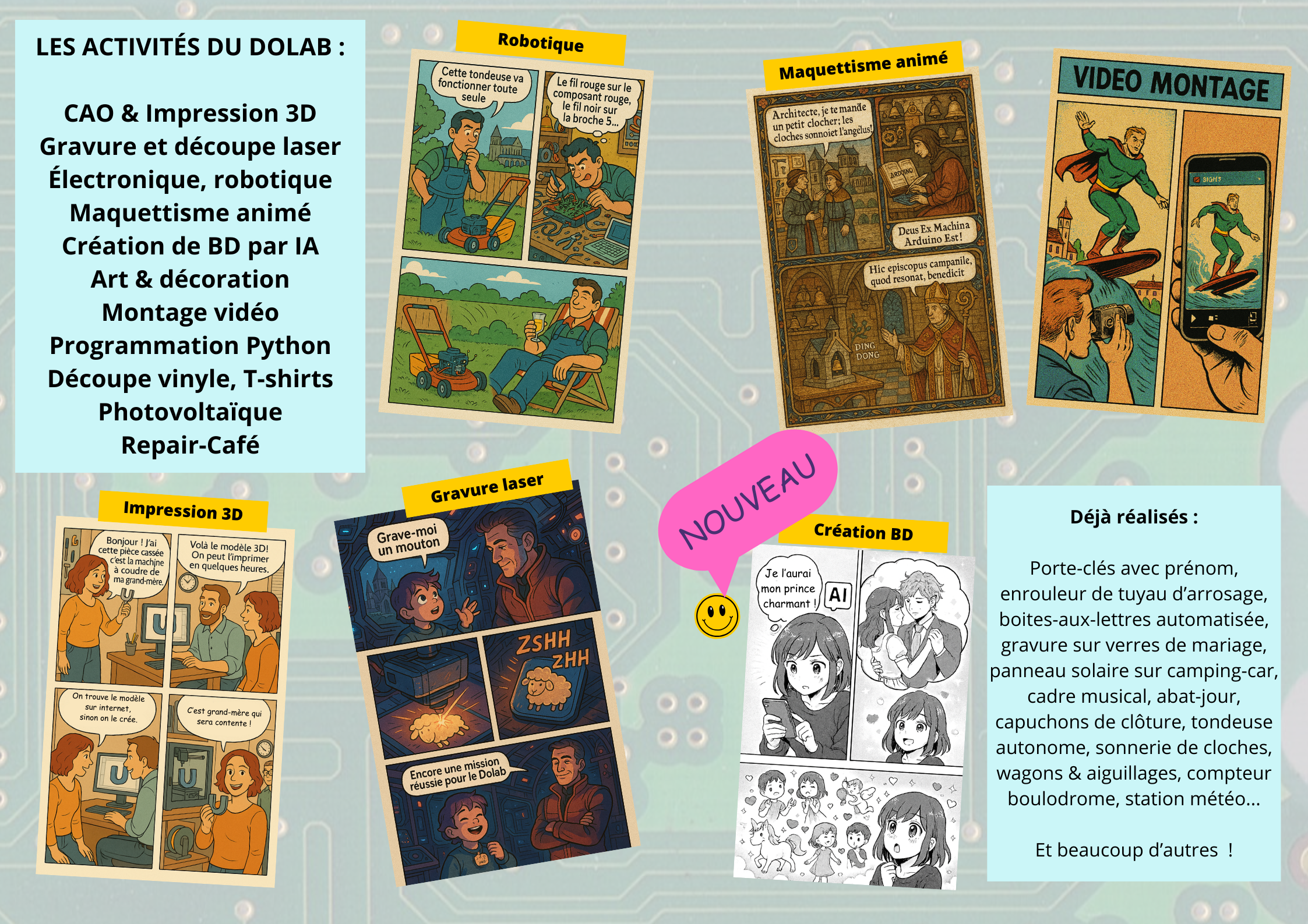 BD Dolab, activités en bande dessinée